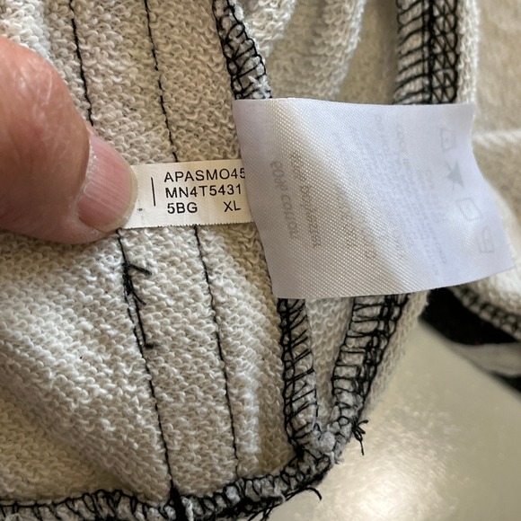 Marc New York Zebra Print Sweatshirt Pullover 3/4 Sleeve Gray Black Animal‎ Top - Picture 11 of 12